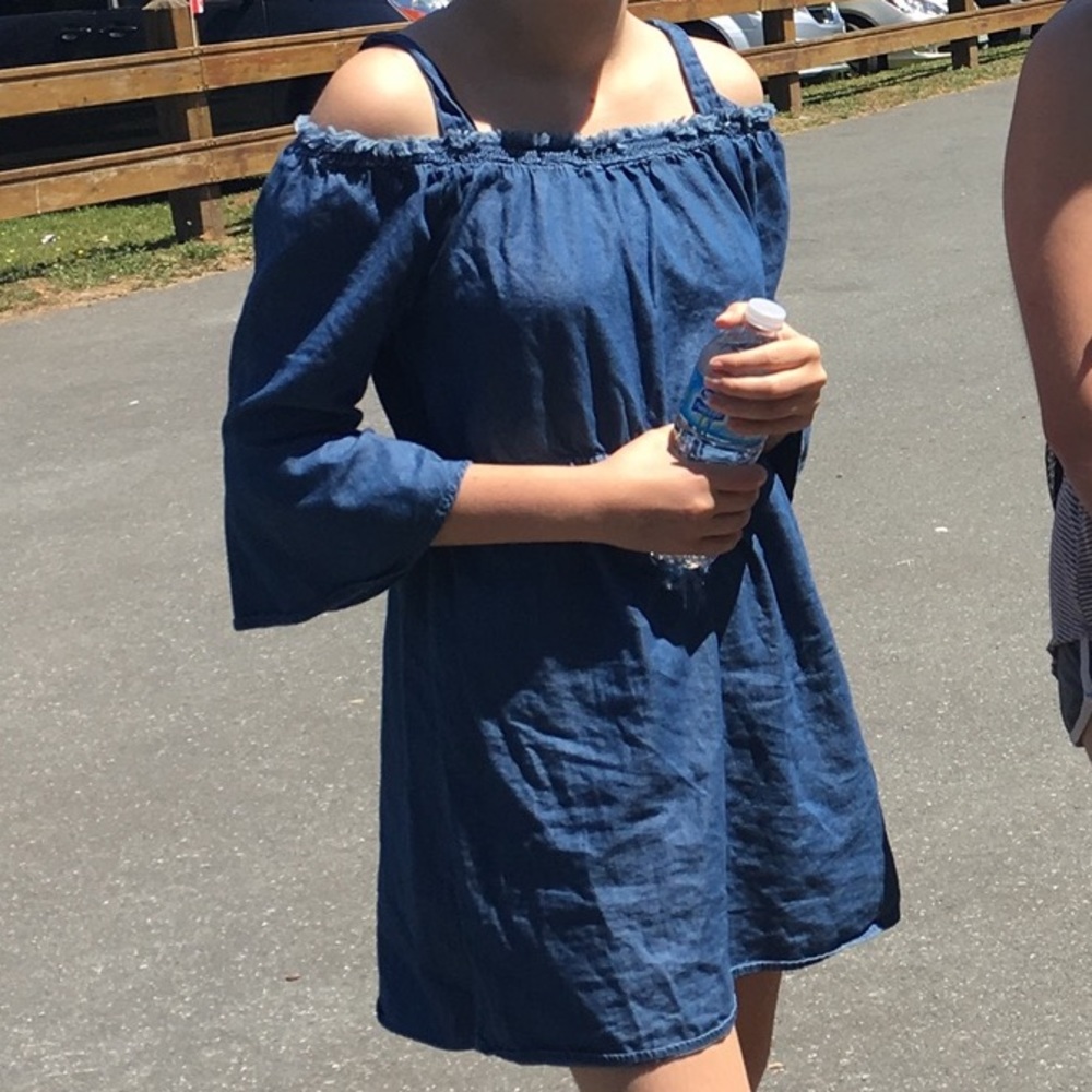 Cute denim looking dress